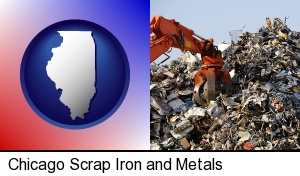 Chicago, Illinois - a scrap metal yard