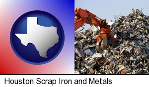Houston, Texas - a scrap metal yard