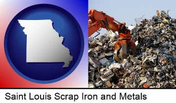 a scrap metal yard in Saint Louis, MO