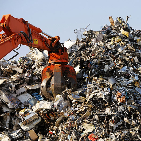 a scrap metal yard