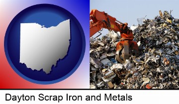 a scrap metal yard in Dayton, OH