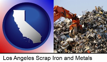 a scrap metal yard in Los Angeles, CA